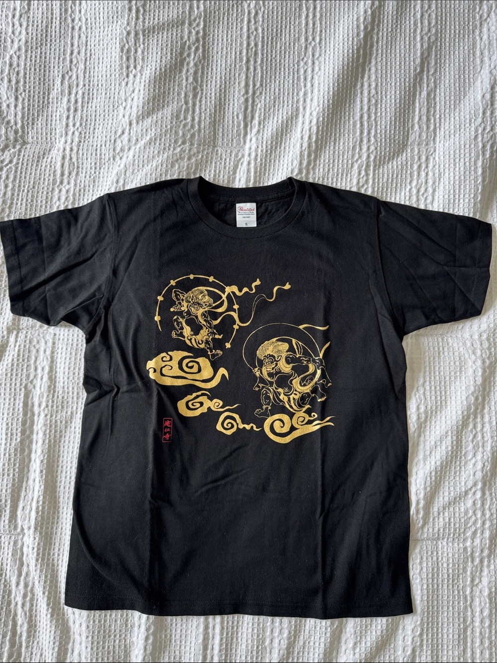 Gold Graphic Black Tee - Unbranded Men's Short Sleeve Shirt